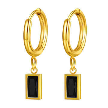 18K Gold Plated Stainless Steel Earrings - High-Intensity Shine, Hypoallergenic & Tarnish-Resistant Jewelry