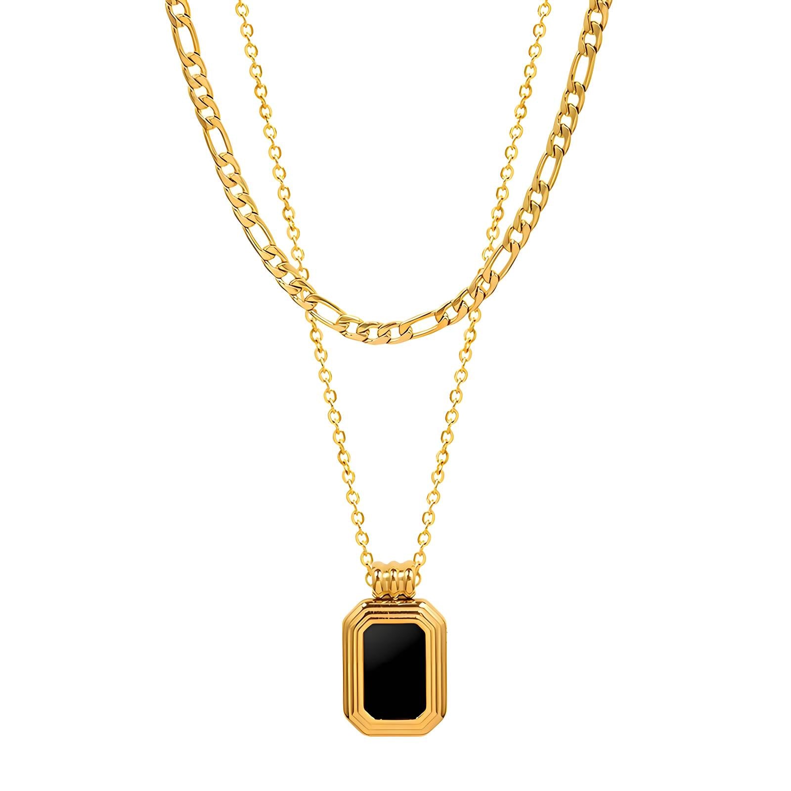 18K Gold Plated Stainless Steel Necklace - High-Intensity Shine, Durable & Hypoallergenic Jewelry