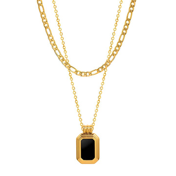 18K Gold Plated Stainless Steel Necklace - High-Intensity Shine, Durable & Hypoallergenic Jewelry