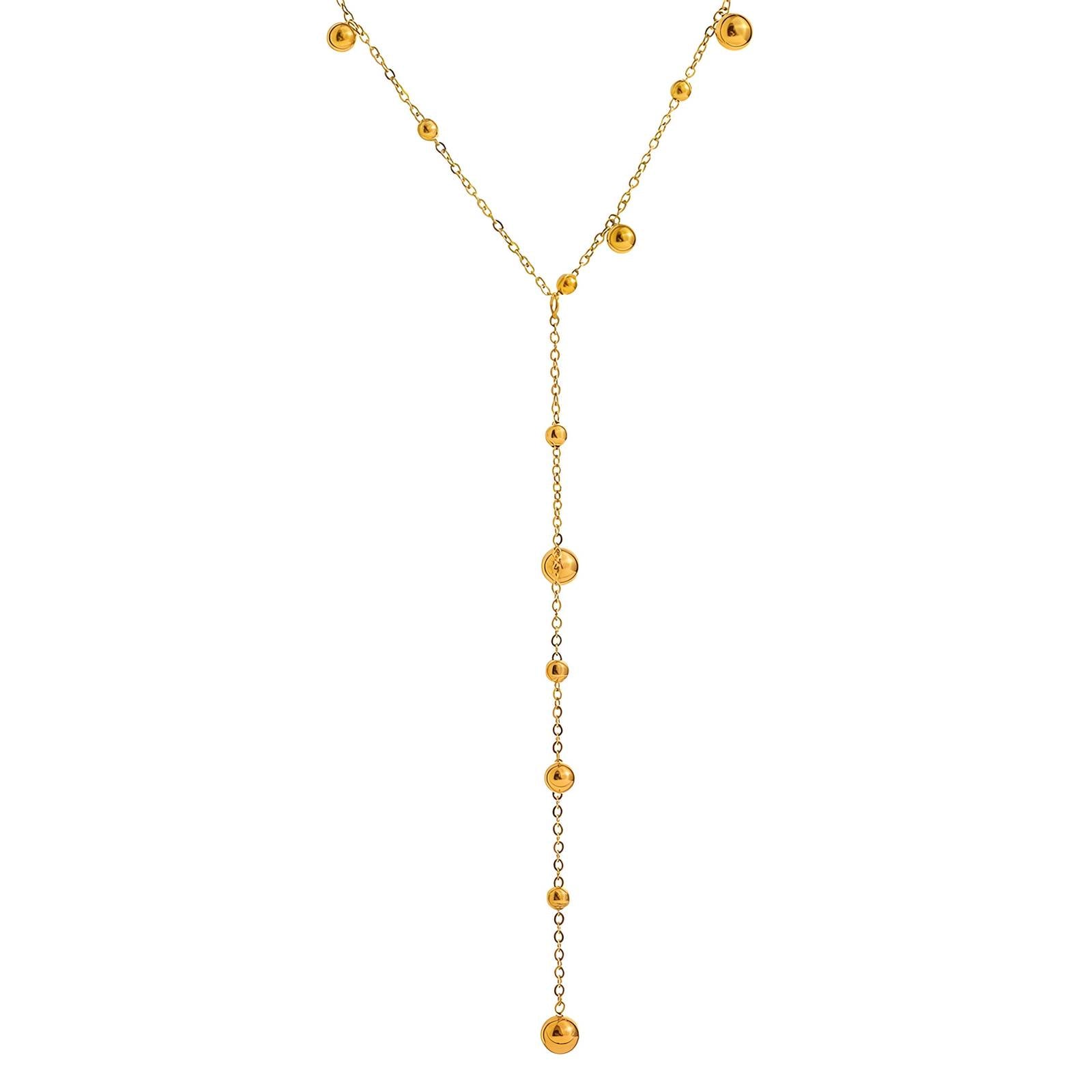 18K Gold-Plated Stainless Steel Necklace - "Intensity" for Lasting Elegance