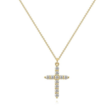 18K Gold Plated Stainless Steel Crosses Necklace – Stylish, Durable & Hypoallergenic